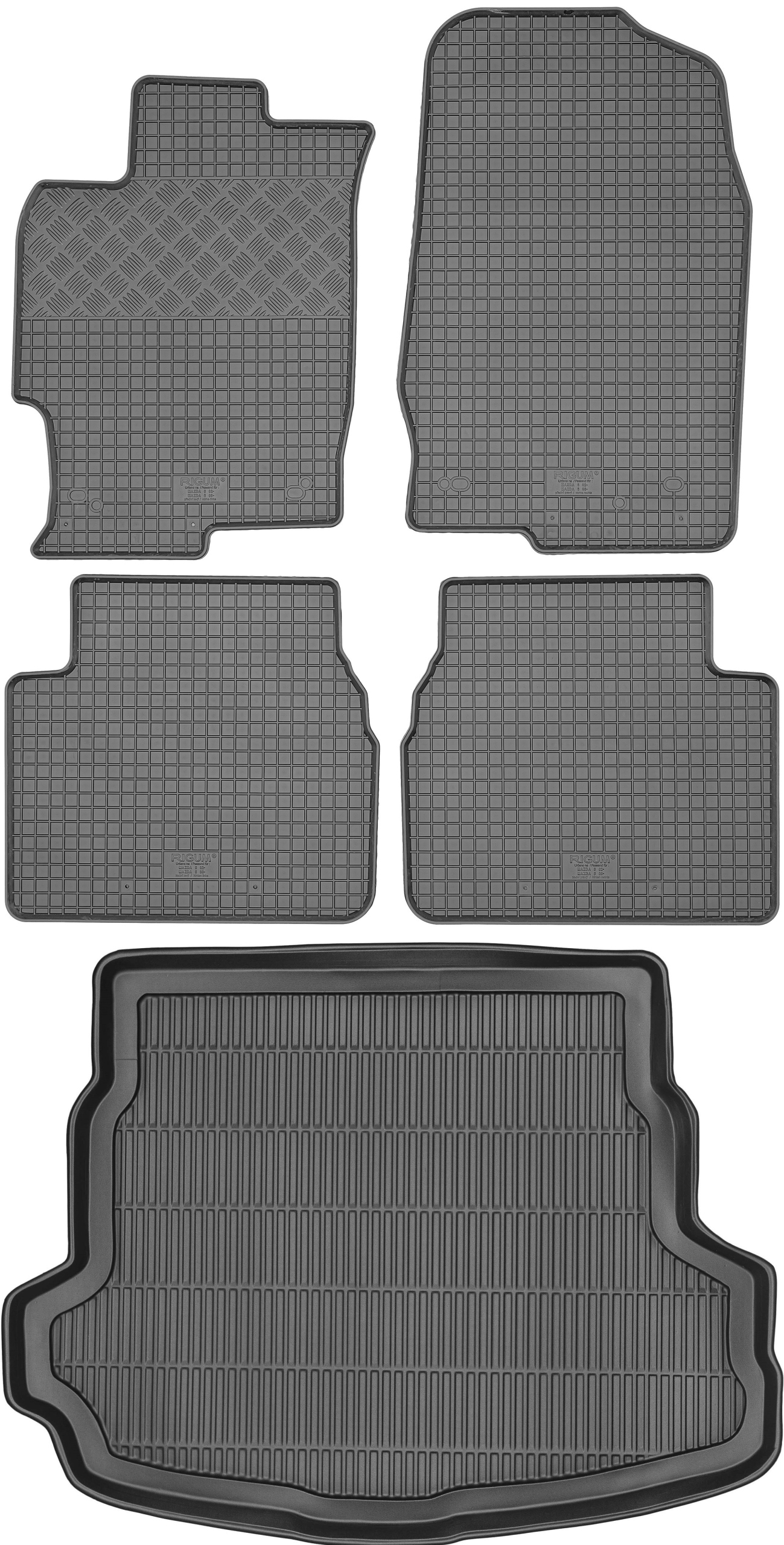 Mazda 6 II Hatchback 2008-2013 Sada Gumové rohože rohož