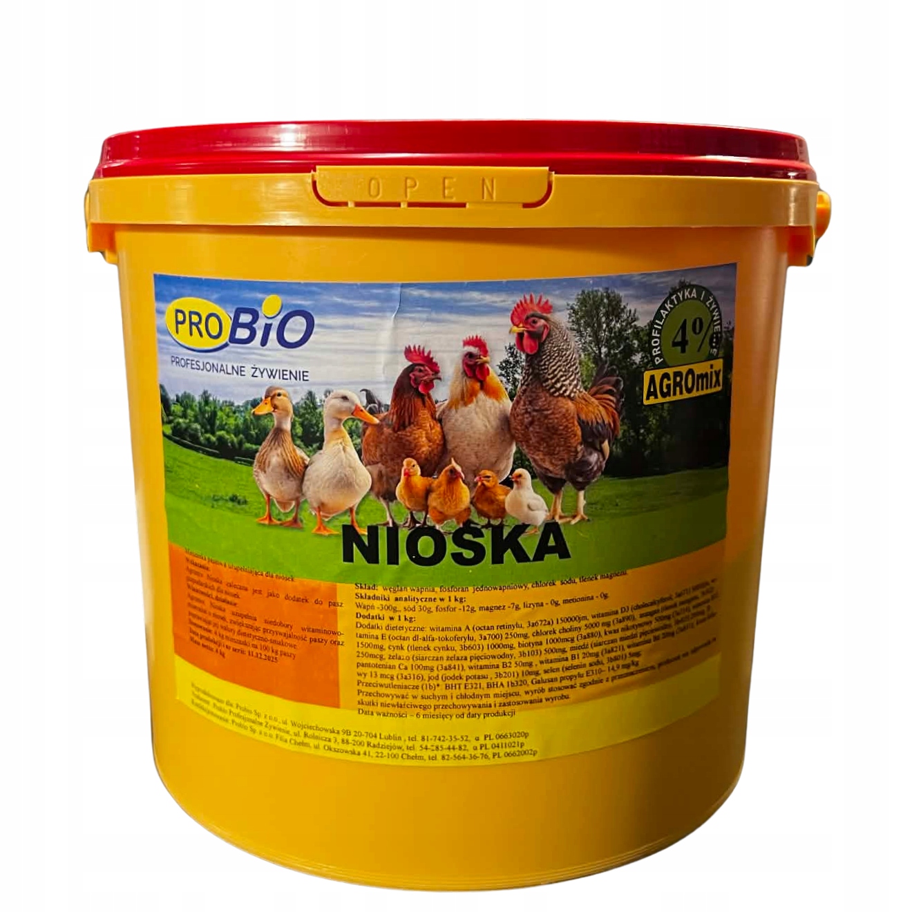 Probio Agromix Nioska 10 kg – witaminy dla kur niosek – ProBio