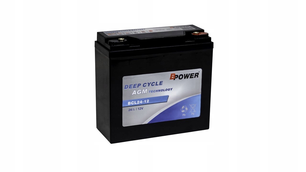 Akumulator Bpower BCL24-12 12V 24Ah Deep Cycle 700 cykli trakcja