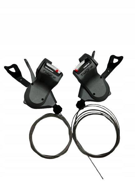 Komplet manetek Shimano Tiagra SL-4603/4600 3x10 rzędowa lewa prawa linka