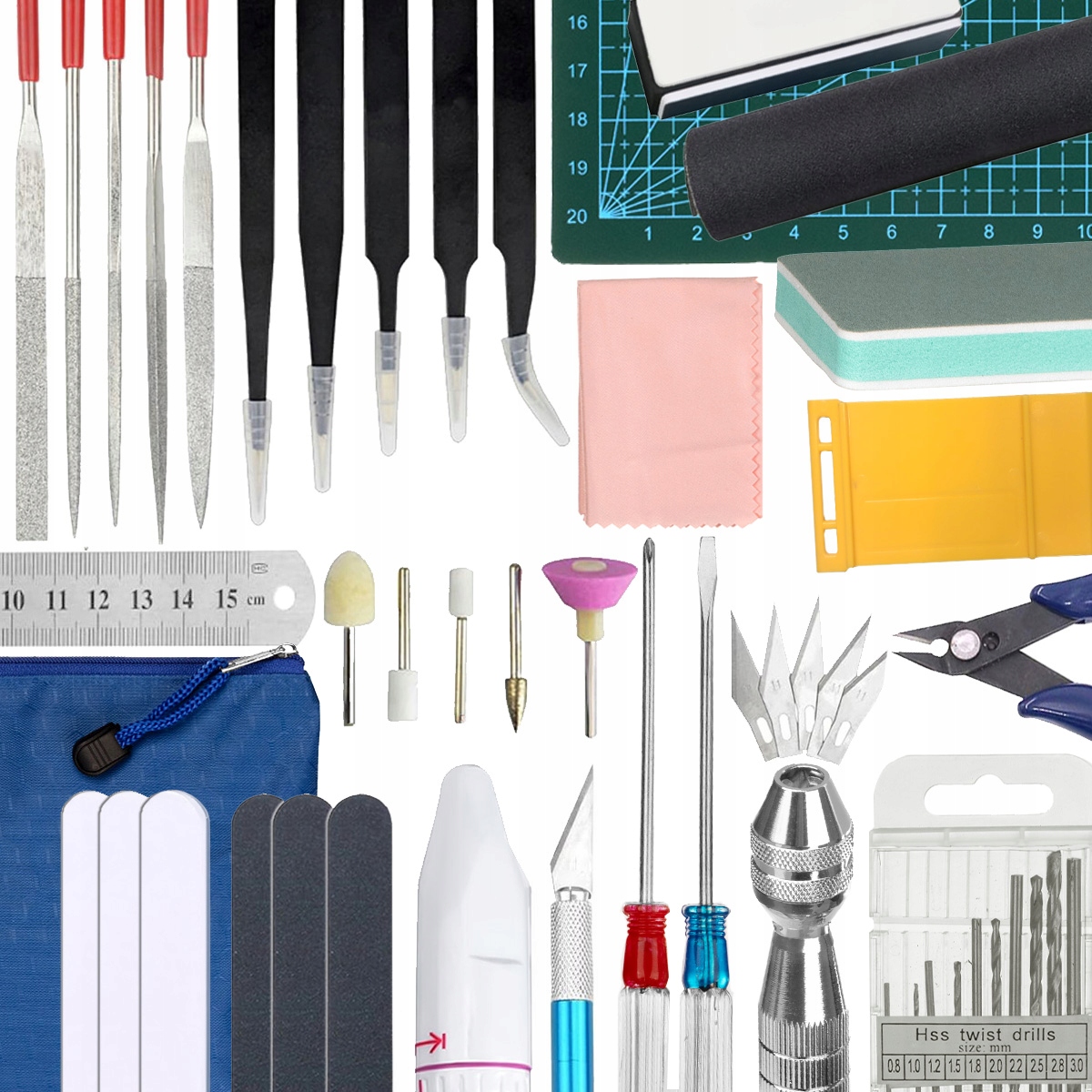 Startovací Sada Modelářských Nástrojů A Pomůcek Pro Začátečníky 33x