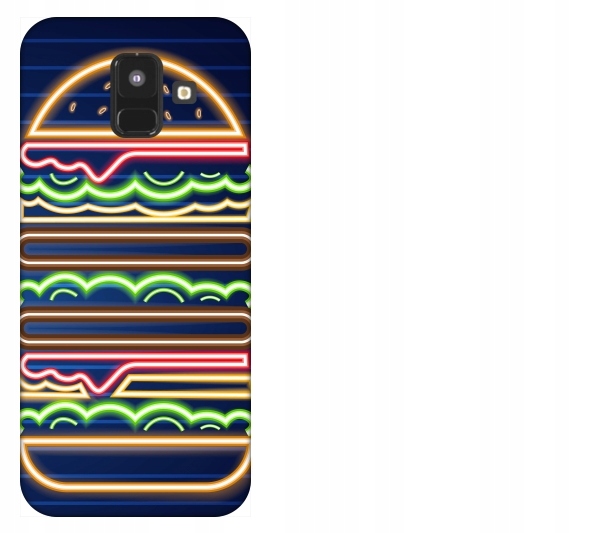 

Etui pokrowiec Samsung Galaxy A6 2018 Neon burger