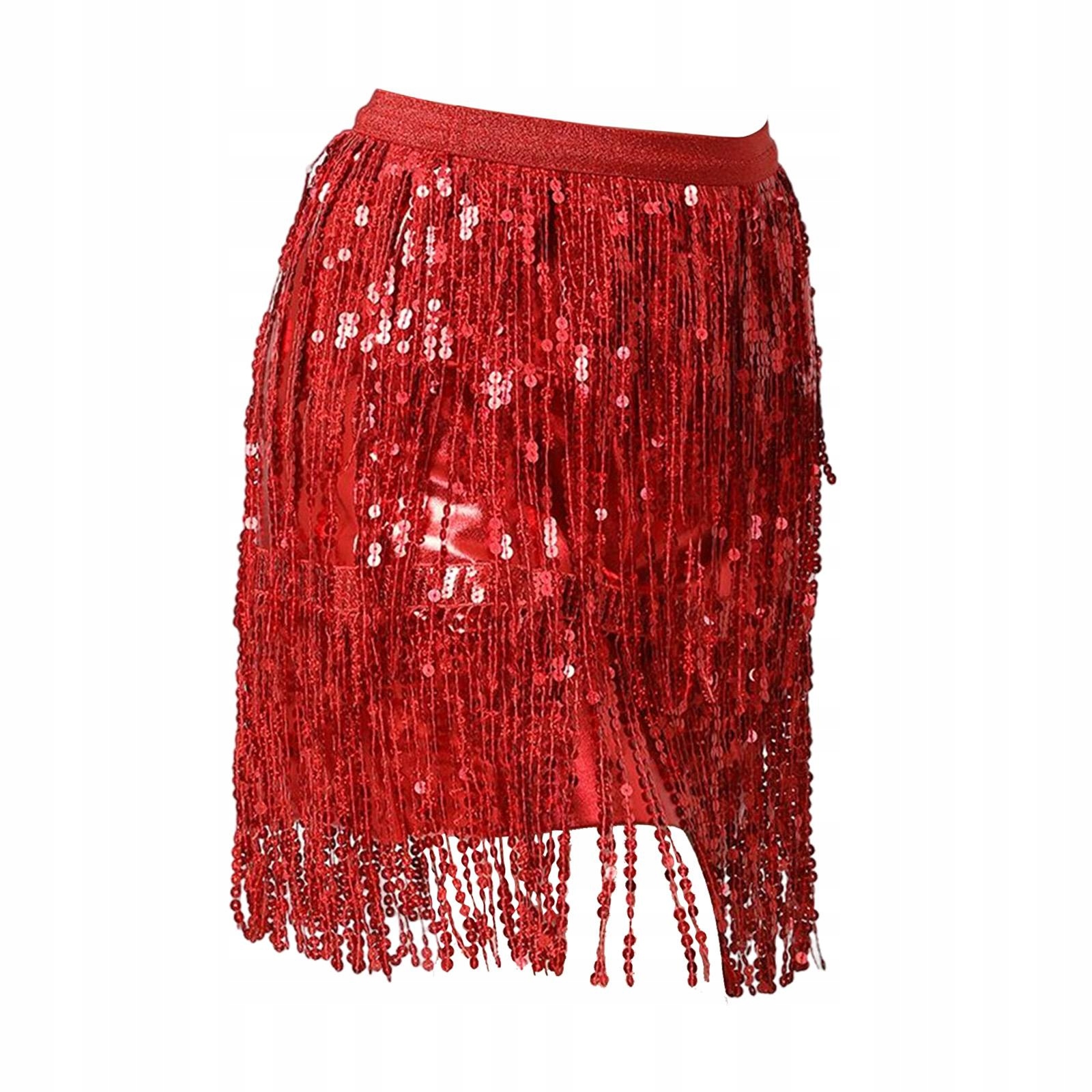 Cekinowa Chwost Spódnica Boho Moda Cekiny Fringe Wzór dominujący mix wzorów