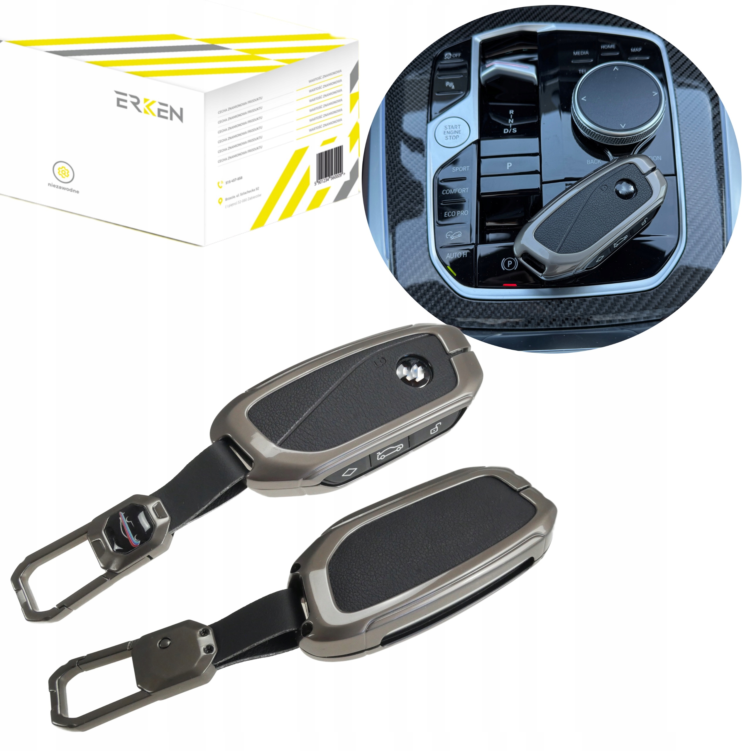 Etui obudowa kluczyka czarna do Bmw 5 G60 7 G70 X1 X5 G05 LCI X6 X7 XM