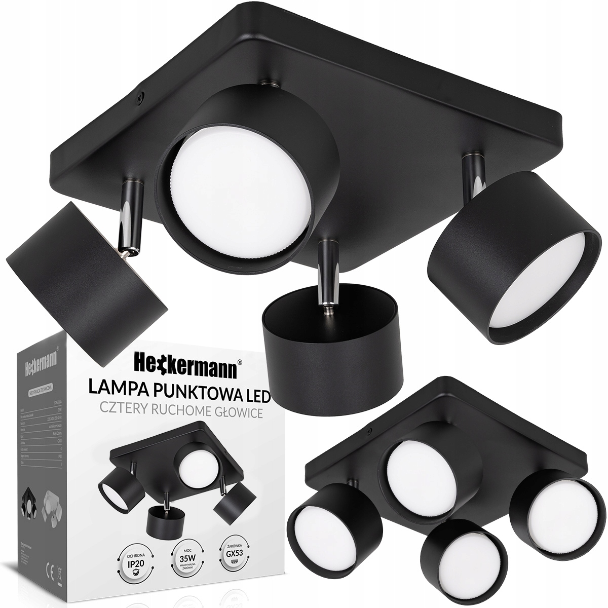 Stropní Svítidlo 4 Bodová Spot Led Stropní Svítidlo GX53