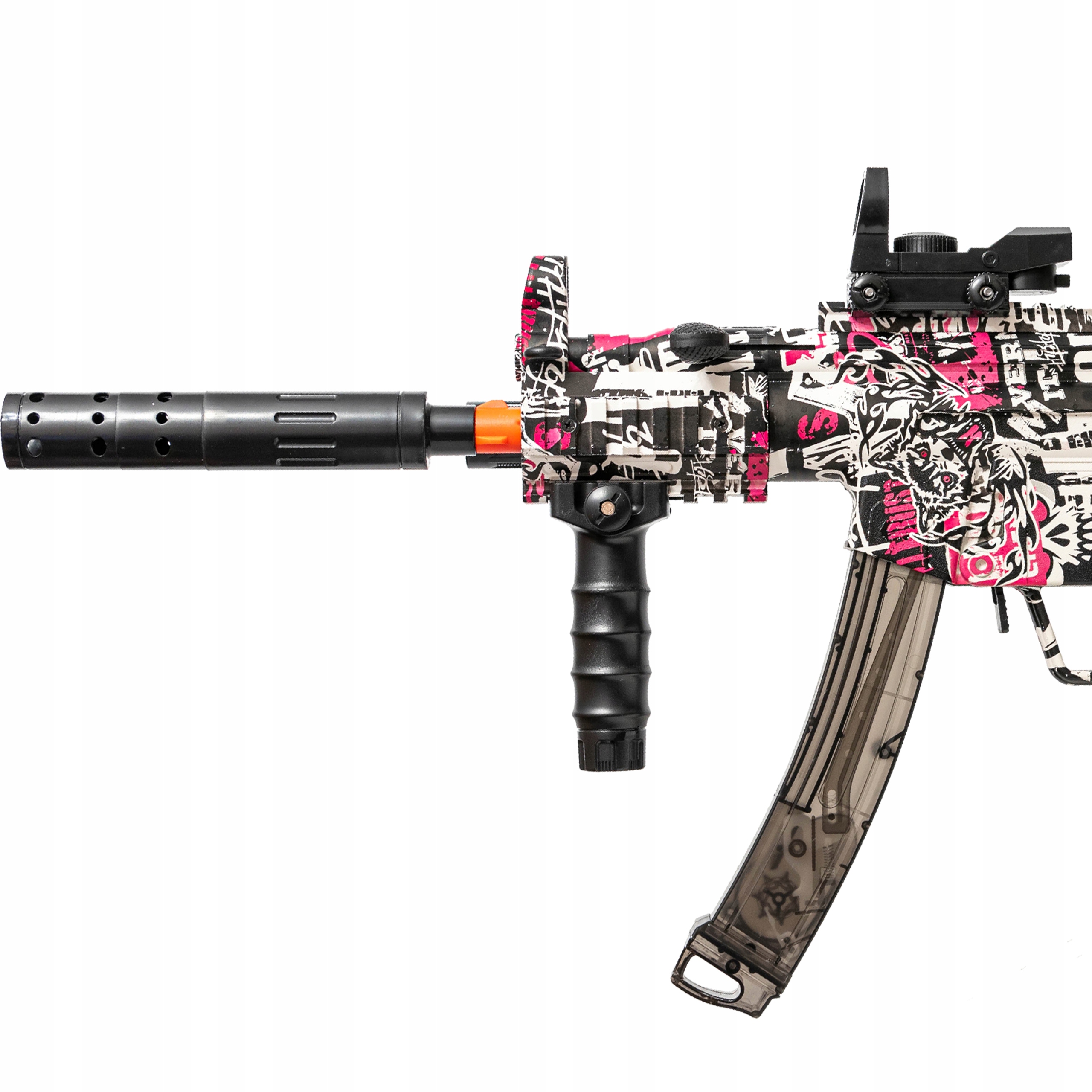 KARABIN MP5 PISTOLET AUTOMAT NA KULKI ŻELOWE CSGO Materiał plastik