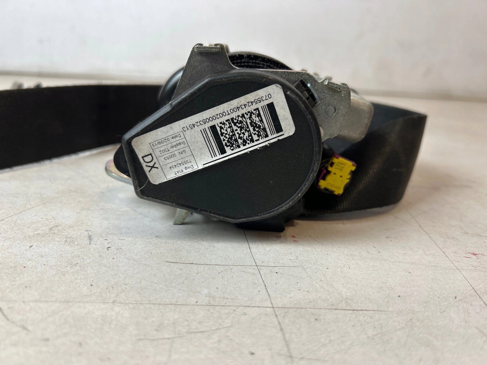 tension belt safety front front right Fiat Doblo II Opel Combo D
