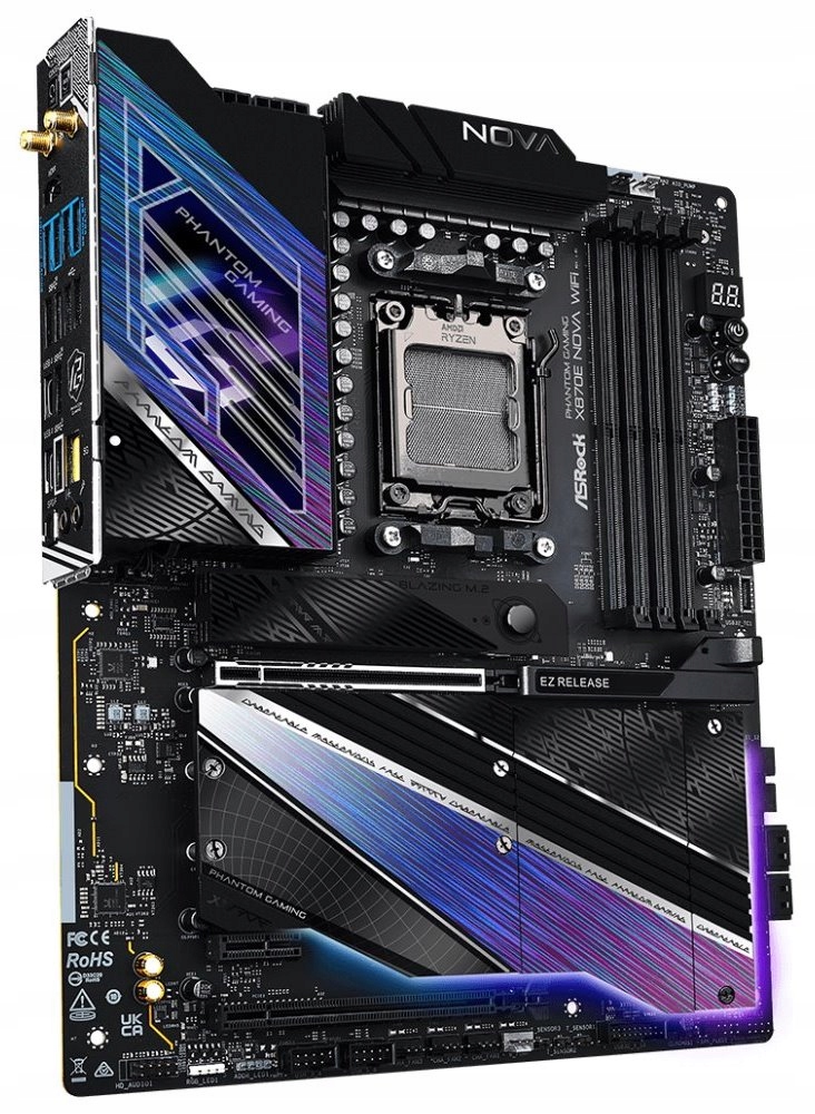ASRock X870E Nova WiFi Amd X870E AM5 4x DDR5 DIMM 5x M.2 Hdmi U