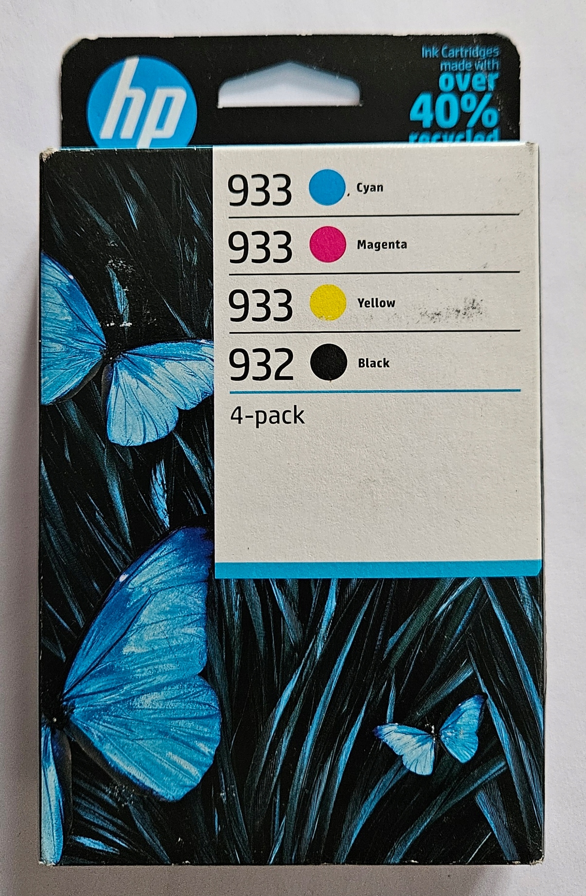 Hp 932 Bk Hp 933 Cmy 6ZC71AE zestaw czterech oryginalnych tuszy