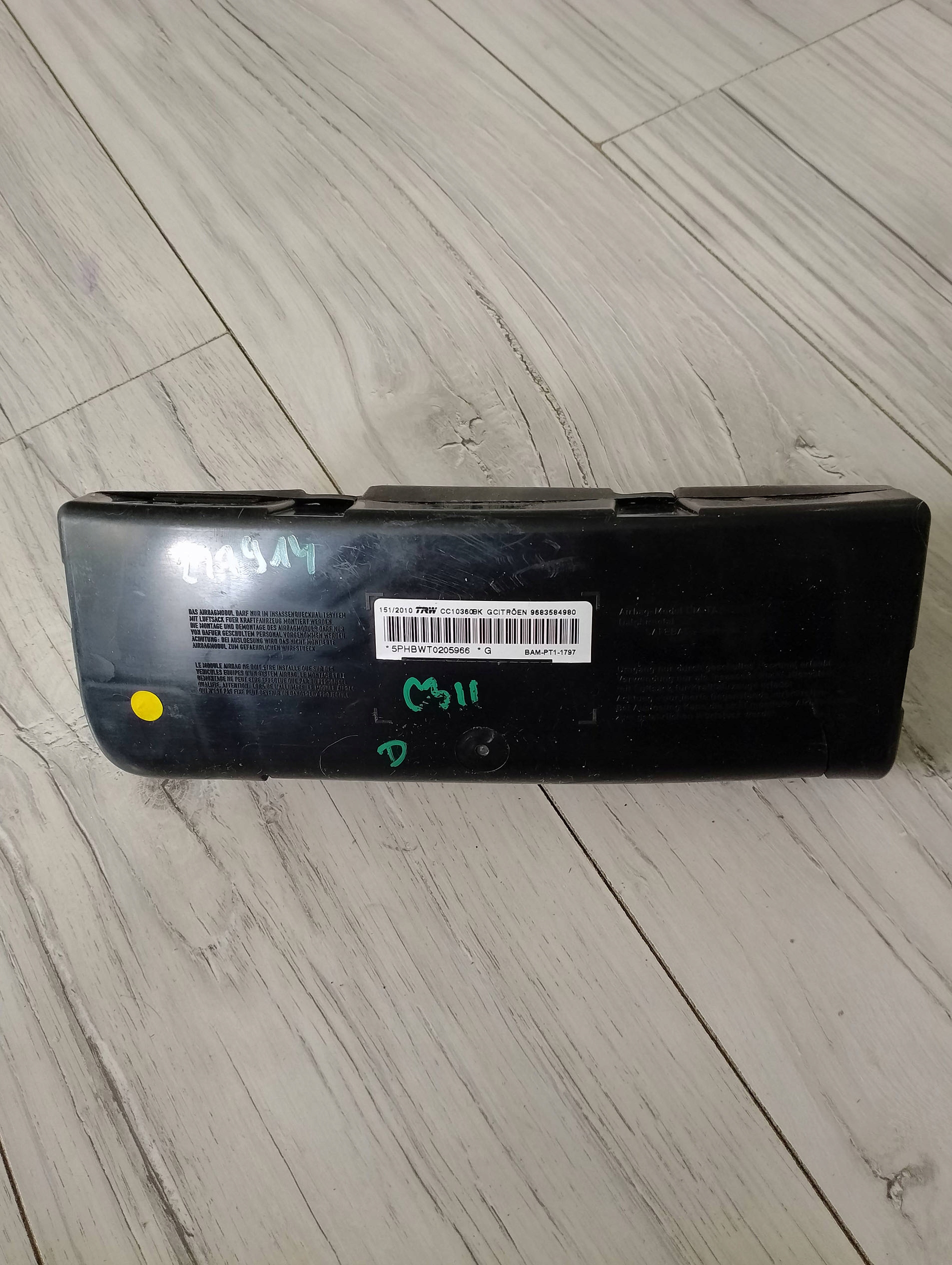 PODUSZKA FOTELA PRAWA CITROEN C3 II 9683584980