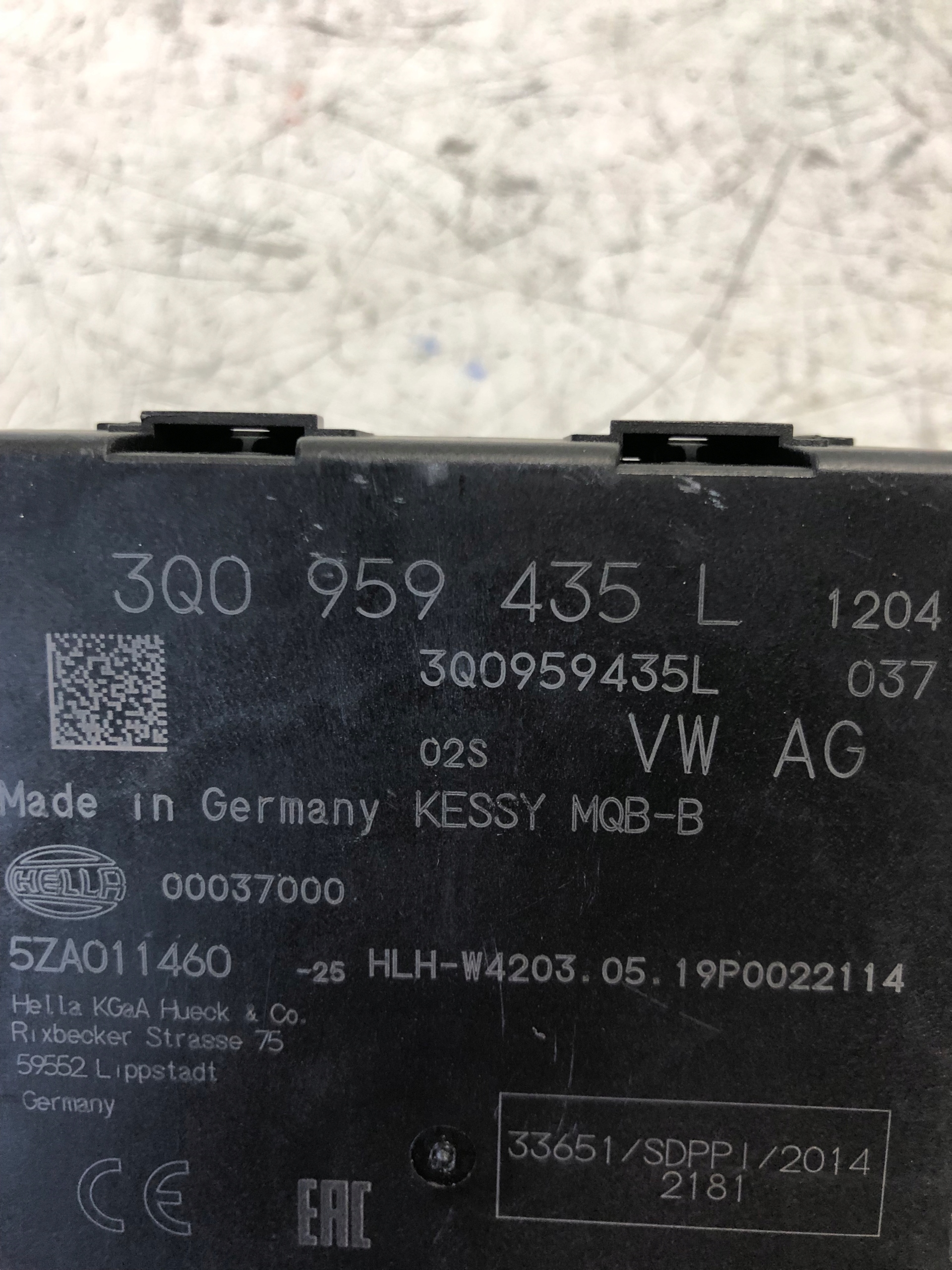 module control unit KESSY SKODA KODIAQ 3Q0959435L