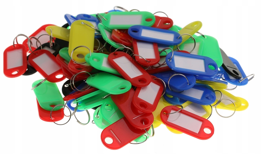 IDENTYFIKATOR BRELOK ZAWIESZKA DO KLUCZY 100 szt