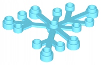 

Lego 2417 Liść Roślina Średni Lazurowy NOWY(1g)