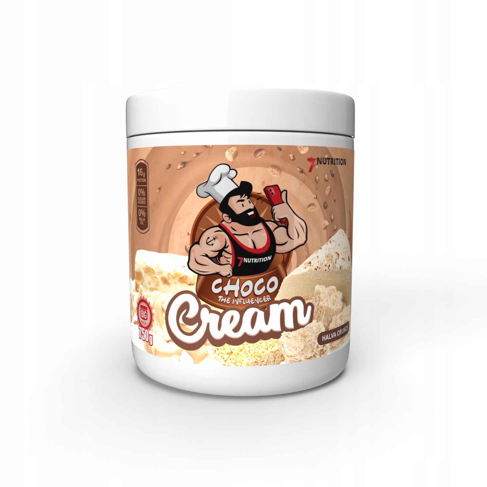 Sezamový krém 7 Nutrition Halva Crunch 750 g