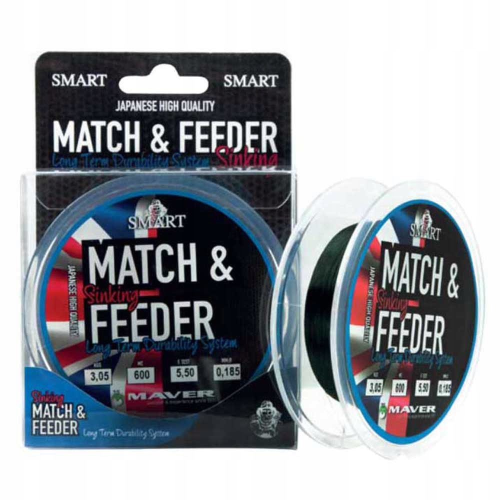Żyłka Maver Match&Feeder Tonąca 600 m [Średnica: 0,185 mm]