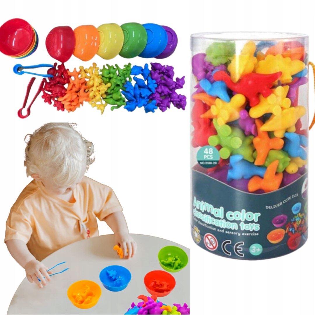 Dinozaury Artyk nauka liczenia montesori 48 el.