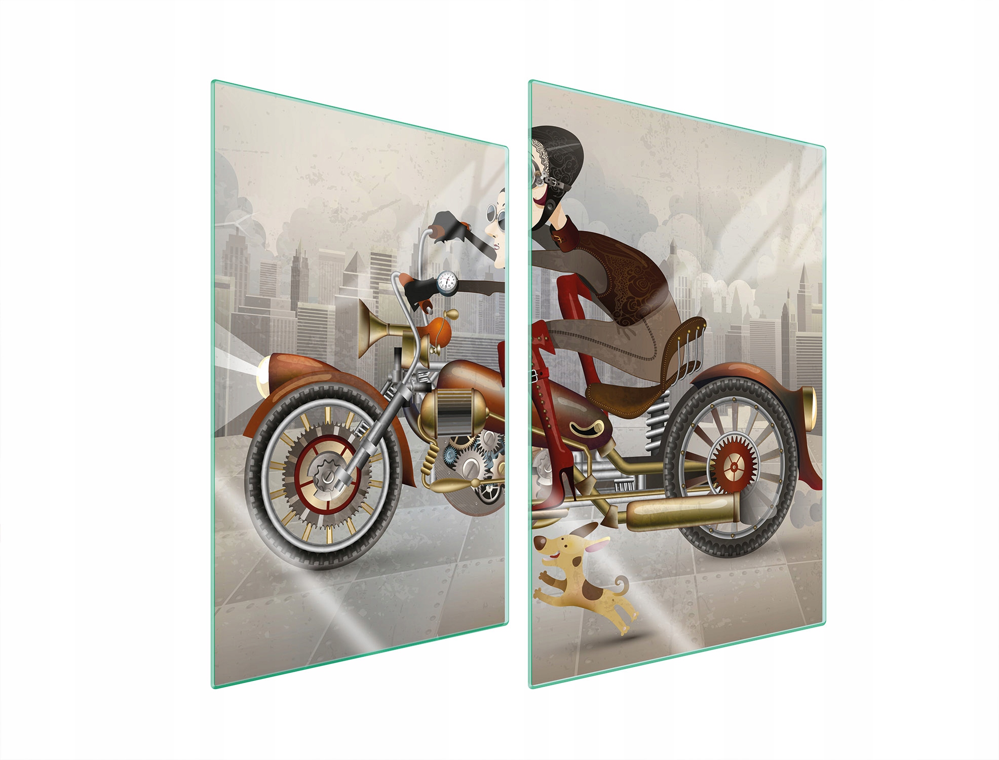 Skleněná Ochranná Deska Do Kuchyně 2x35x52 Motocykl Tvrzené Sklo