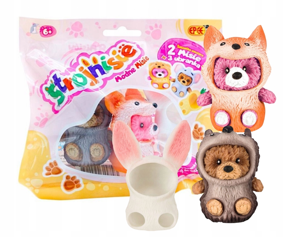 

Strojnisie Modne Misie 2-Pack Lisek Jeżyk