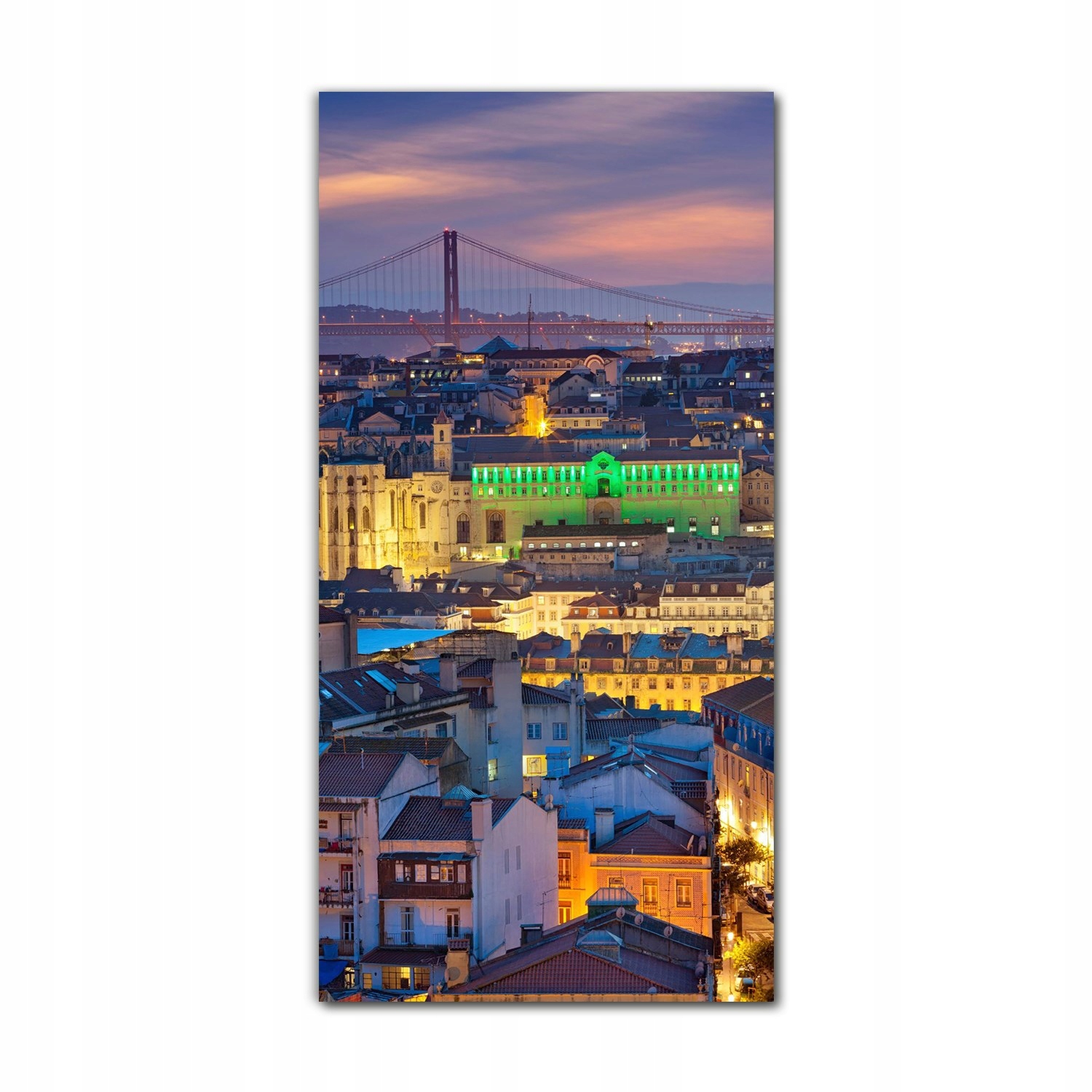 

Obraz na szkle do sypialni 70x140 Portugalia noc