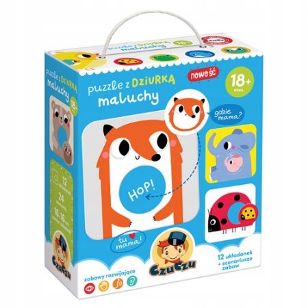 

CzuCzu Puzzle z dziurką Maluchy 18 mies.+ Bright