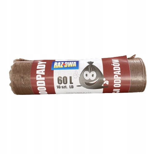 Worki do segregacji śmieci do domu 60L 10 szt.