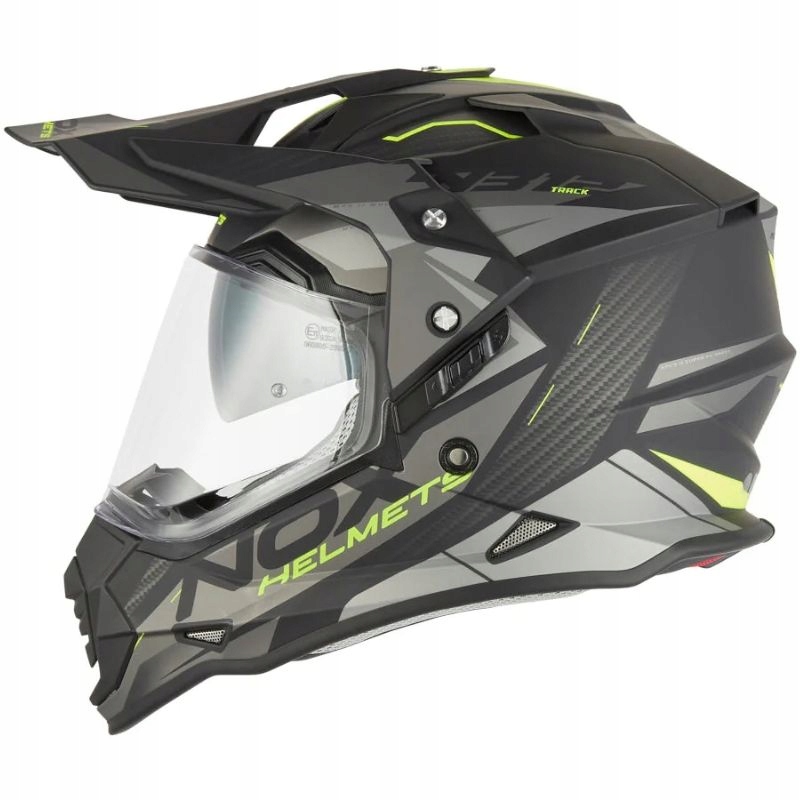 Nox Prilba Offroad Trail Duosport Dual N312 Šedá Žltá M
