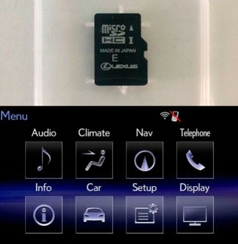 Mapa Gps Karta Microsd Lexus 2024/2025 Europa Ct Gs Is Ls Nx Rc