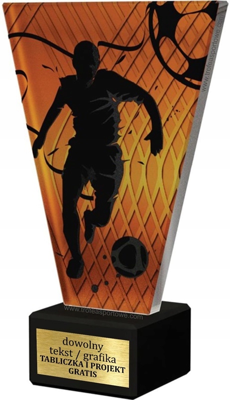 

statuetka Piłka Nożna szkło+marmur+grawer 17cm