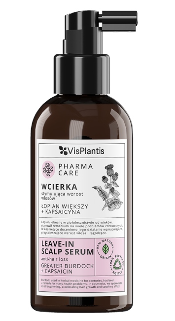 VISPLANTIS WCIERKA STYMULUJĄCA WZROST WŁOSÓW Z ŁOPIANEM i KAPYICYNĄ 150ml