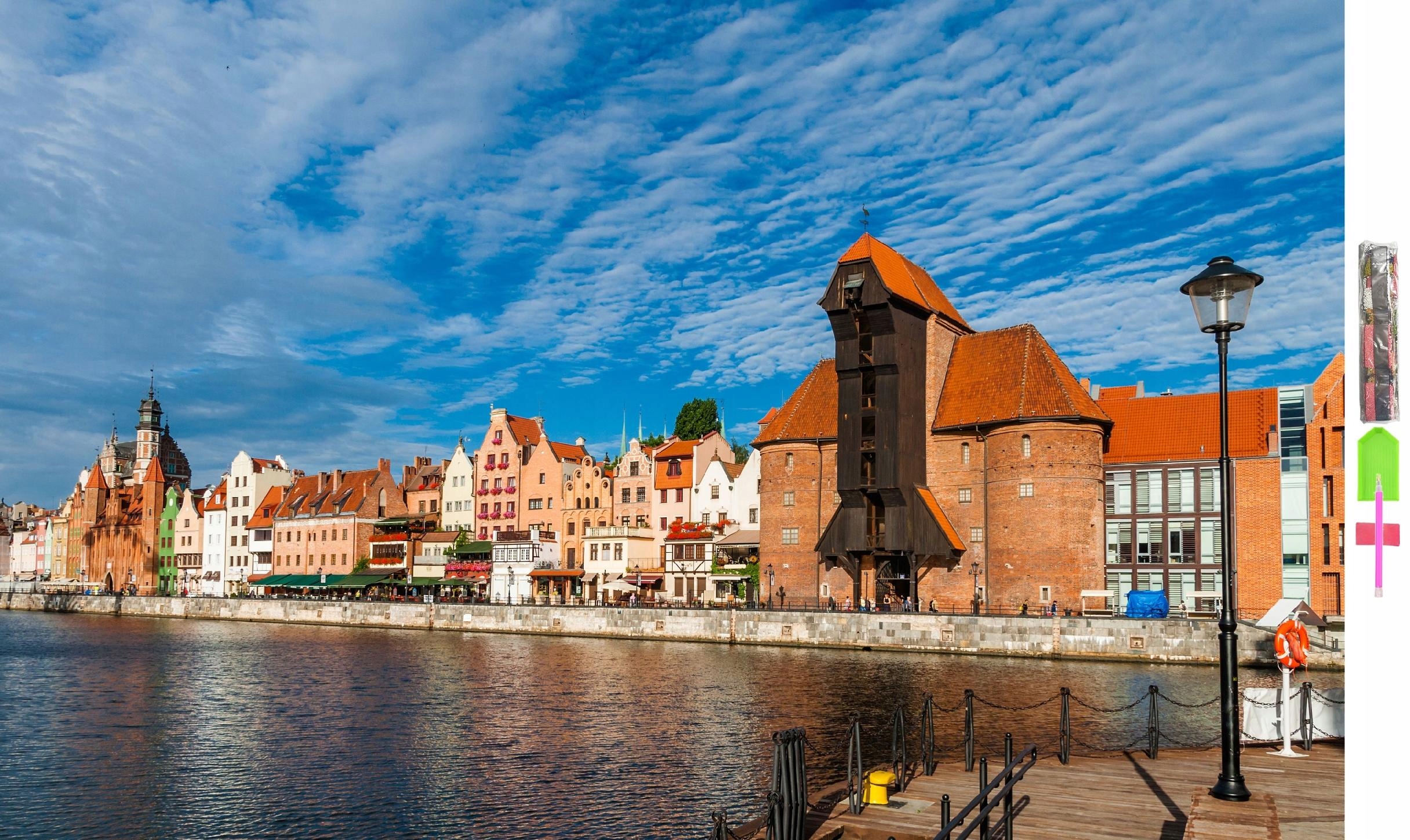 Diamantová Výšivka 5D Sada 100*150 Staré město Gdaňsk