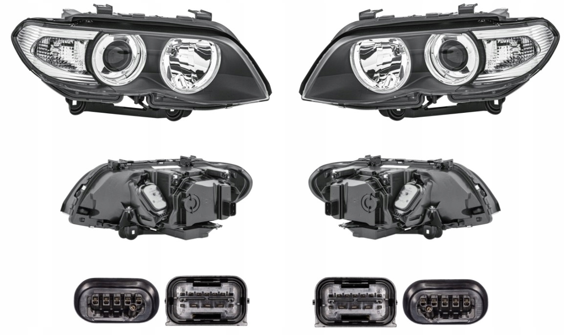 REFLEKTOR LAMPA BMW X5 E53 03-06 KSENON HELLA L+P