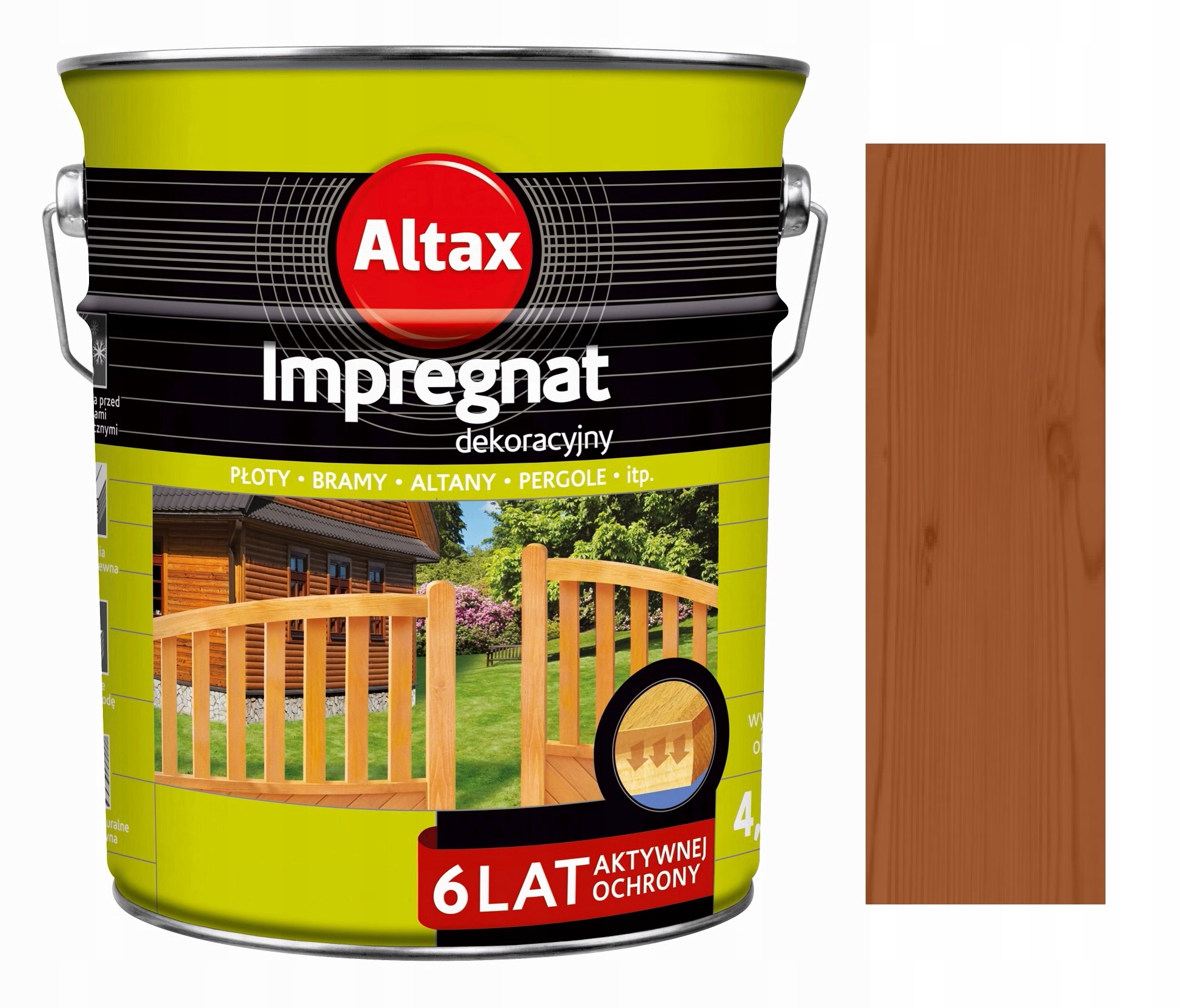 

Altax Impregnat Dekoracyjny Do Drewna Tik 4.5L