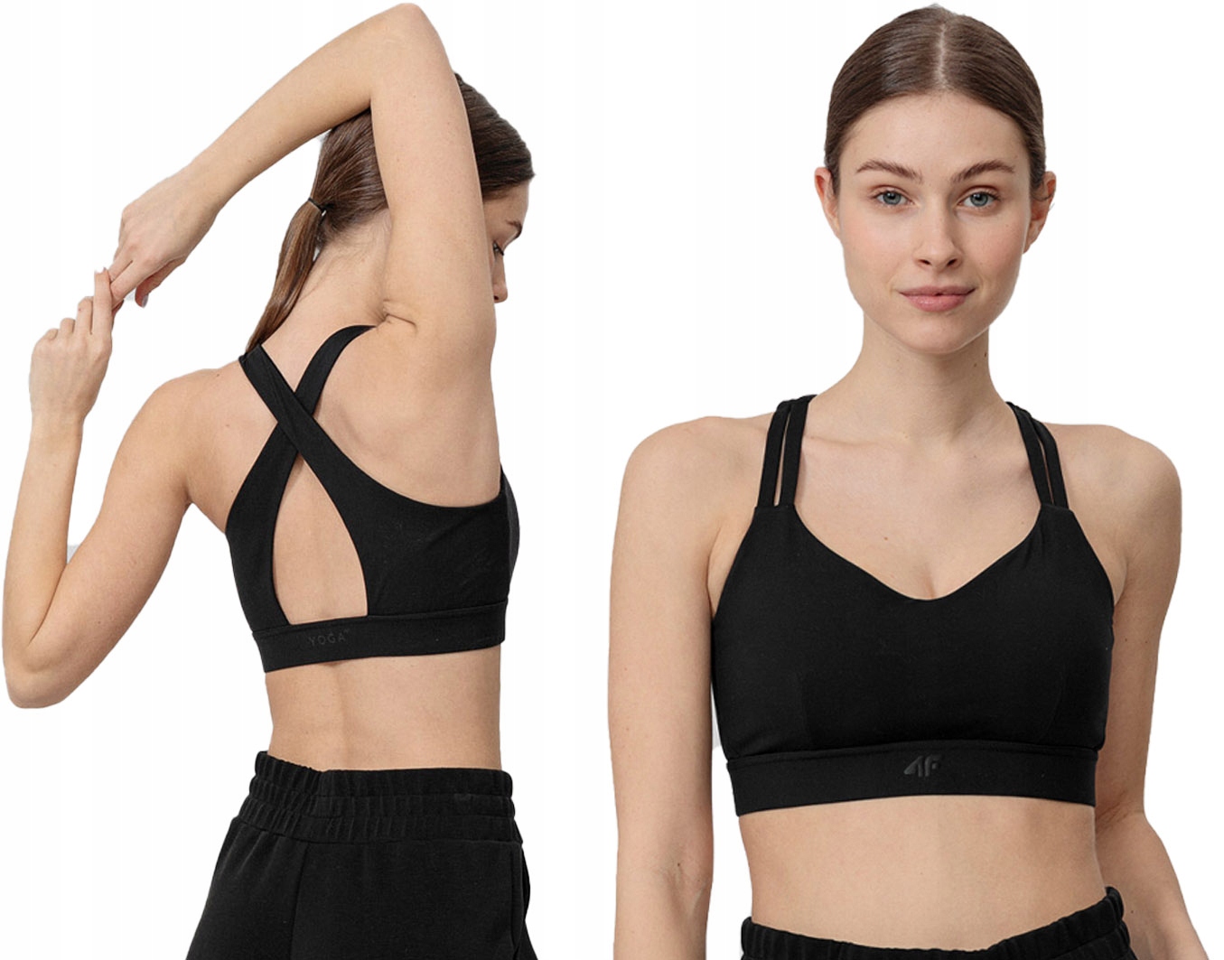 Stanik sportowy 4F top treningowy STAD017 na siłownię fitnness pilates Xs