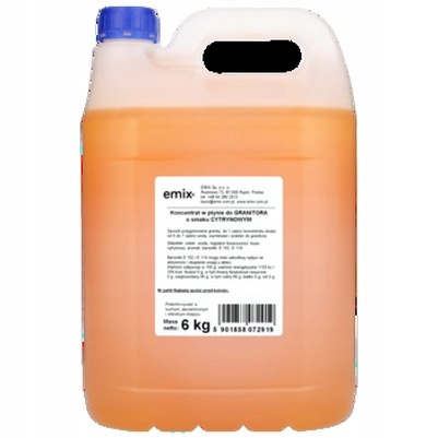 1x 6kg Koncentrat Granita w płynie cytryna emix