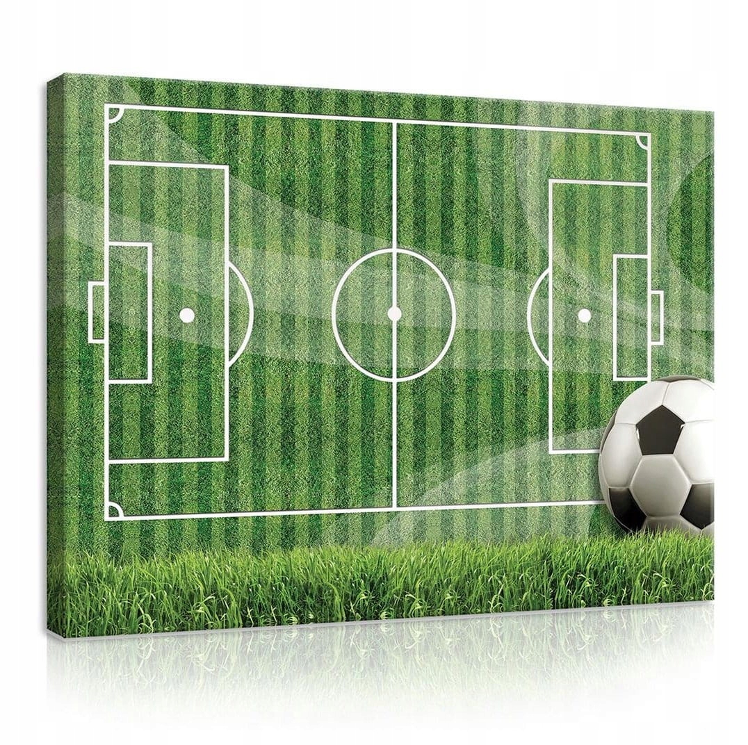 Obraz 100x75 Fotbal hřiště tráva míč hra sport energie dynamika
