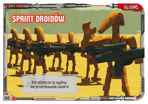 Karta Lego Star Wars S 2 nr 145 Sprint droidów