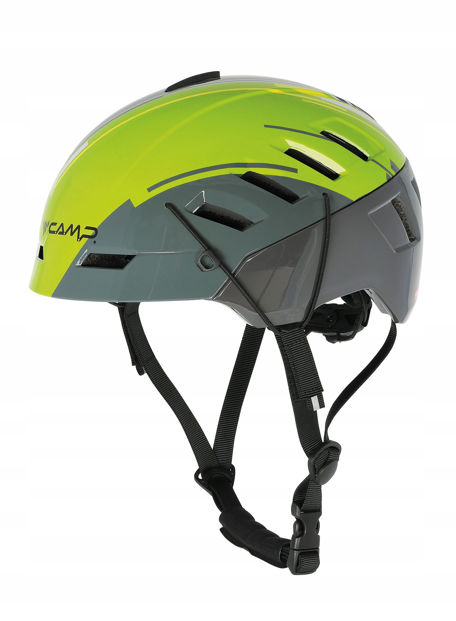 Horolezecká přilba Camp Voyager basalt grey/green 48-56 cm