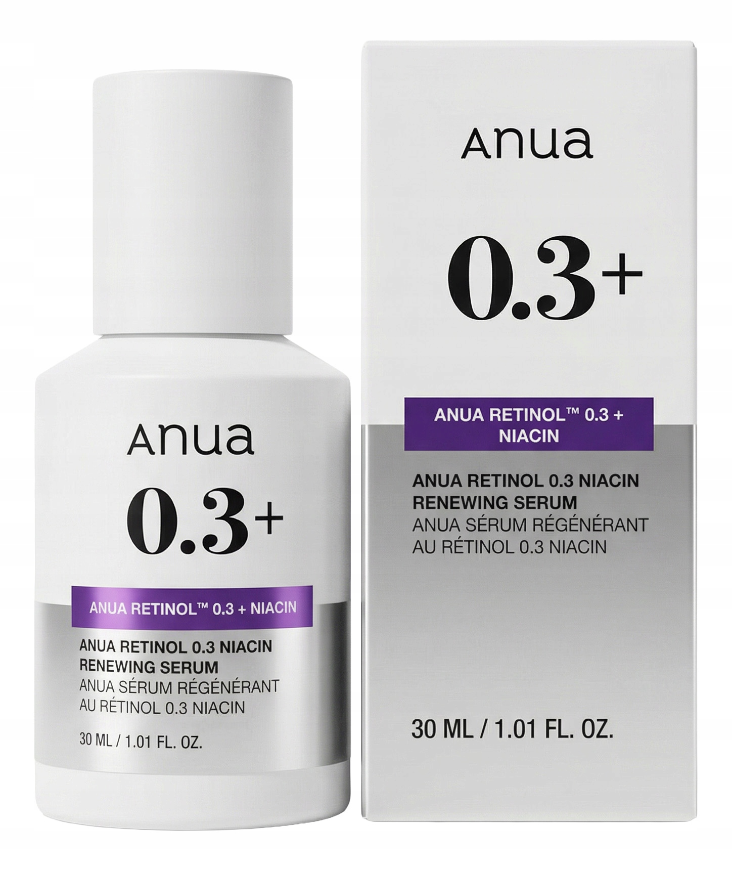 Anua Retinol 0.3% Niacin Vyhlazující a rozjasňující sérum s retinolem 30 ml