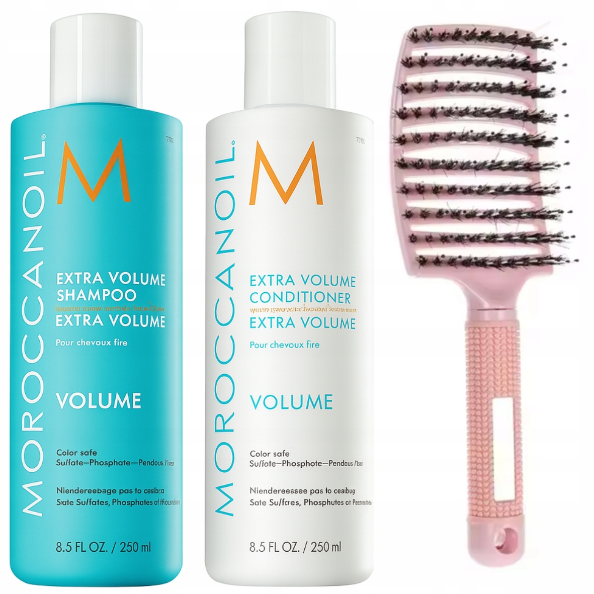 Moroccanoil Volume: Szampon i Odżywka Szczotka