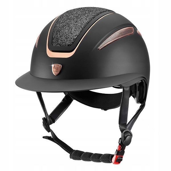 Kask jeździecki Ariete Tattini black/rose gold M (56-58cm)