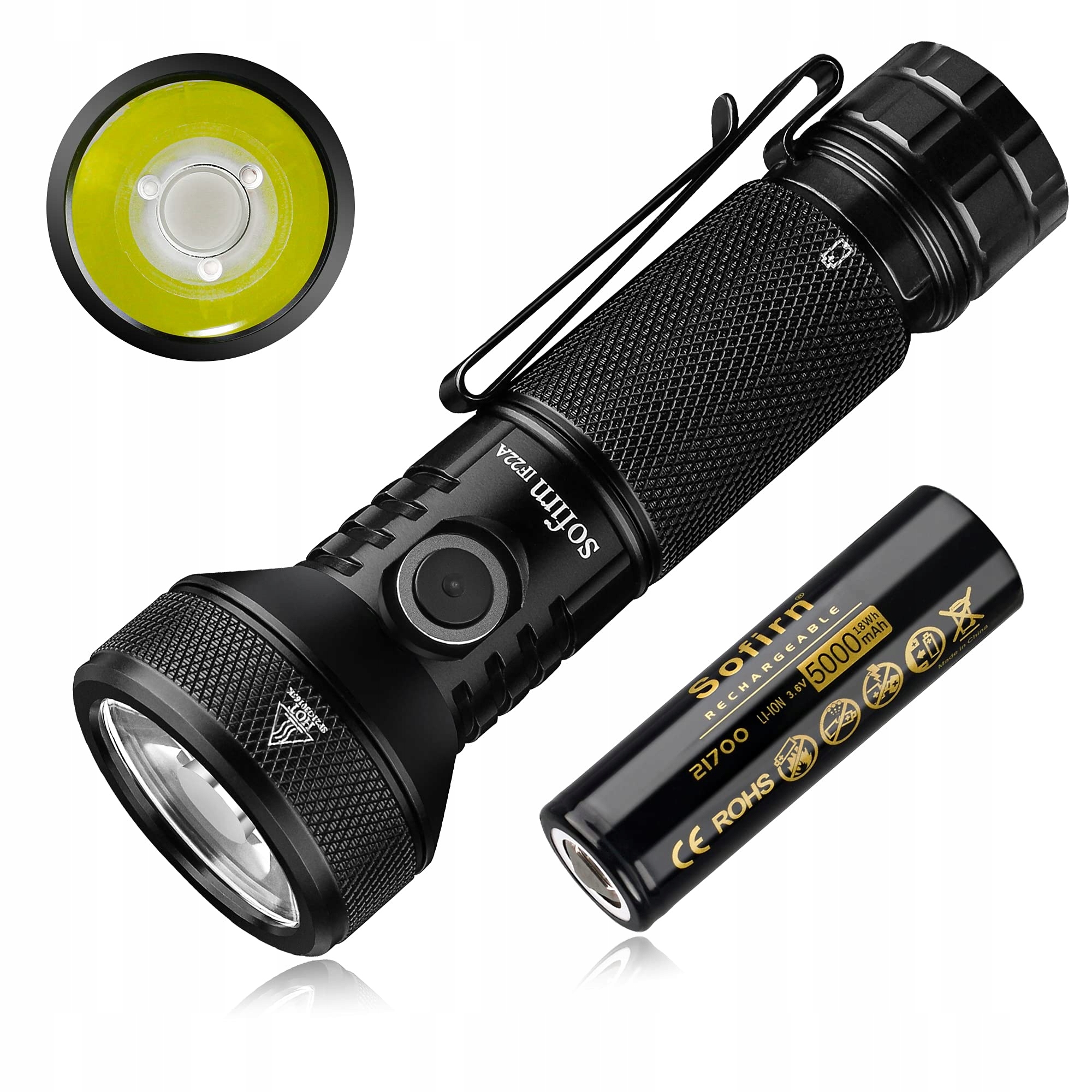 Sofirn Latarka Taktyczna LED 2100 LM Akumulator — miniatura 11