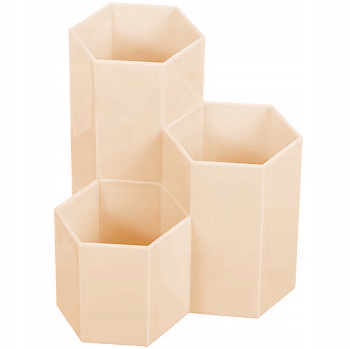 POJEMNIK ORGANIZER DUŻY NA KOSMETYKI PĘDZLE DO MAKIJAŻU 3 PRZEGRÓDKI AG605J