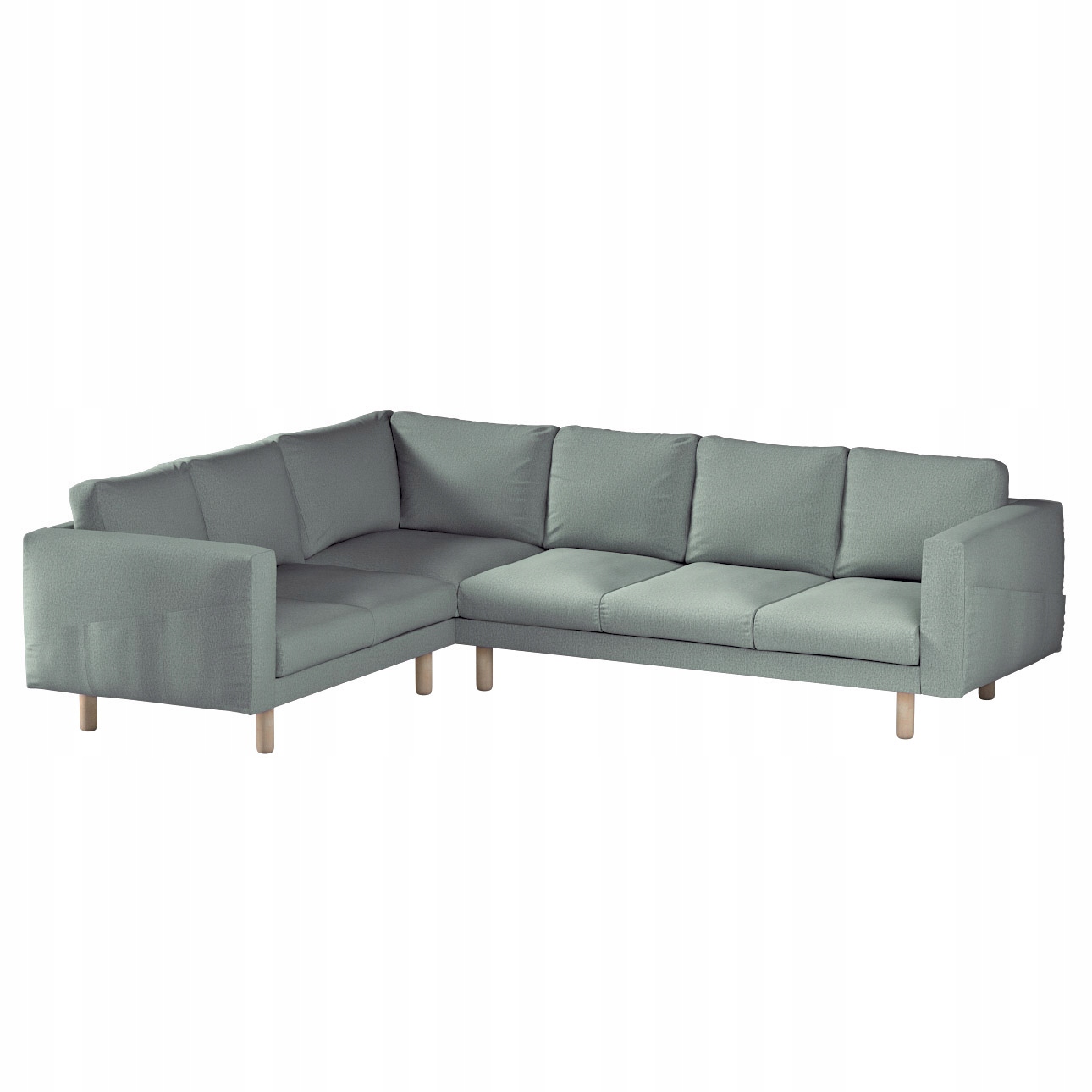 Dekoria potah na rohovou pohovku Norsborg pro 5 osob Ikea zelený