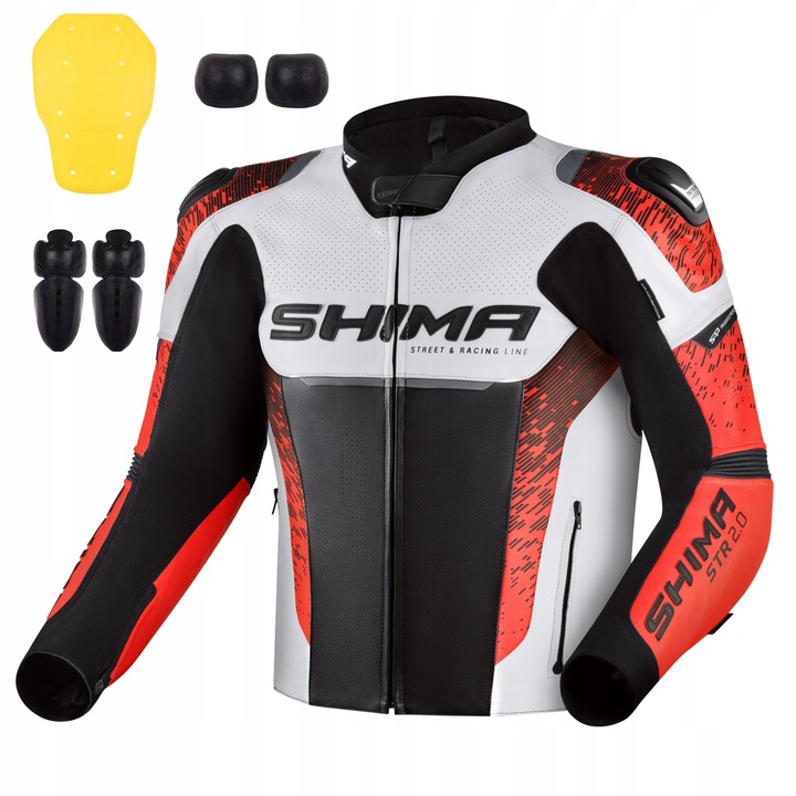 

Kurtka Shima Str 2.0 Red Fluo 50 motocyklowa