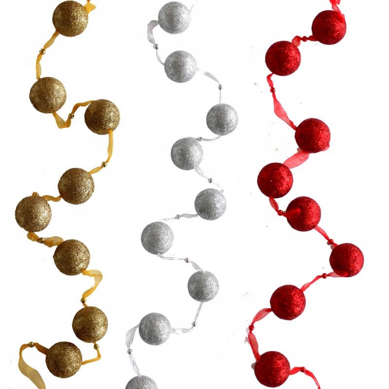 

Girlanda ozdoba na choinkę drzwi okno 2 m brokat