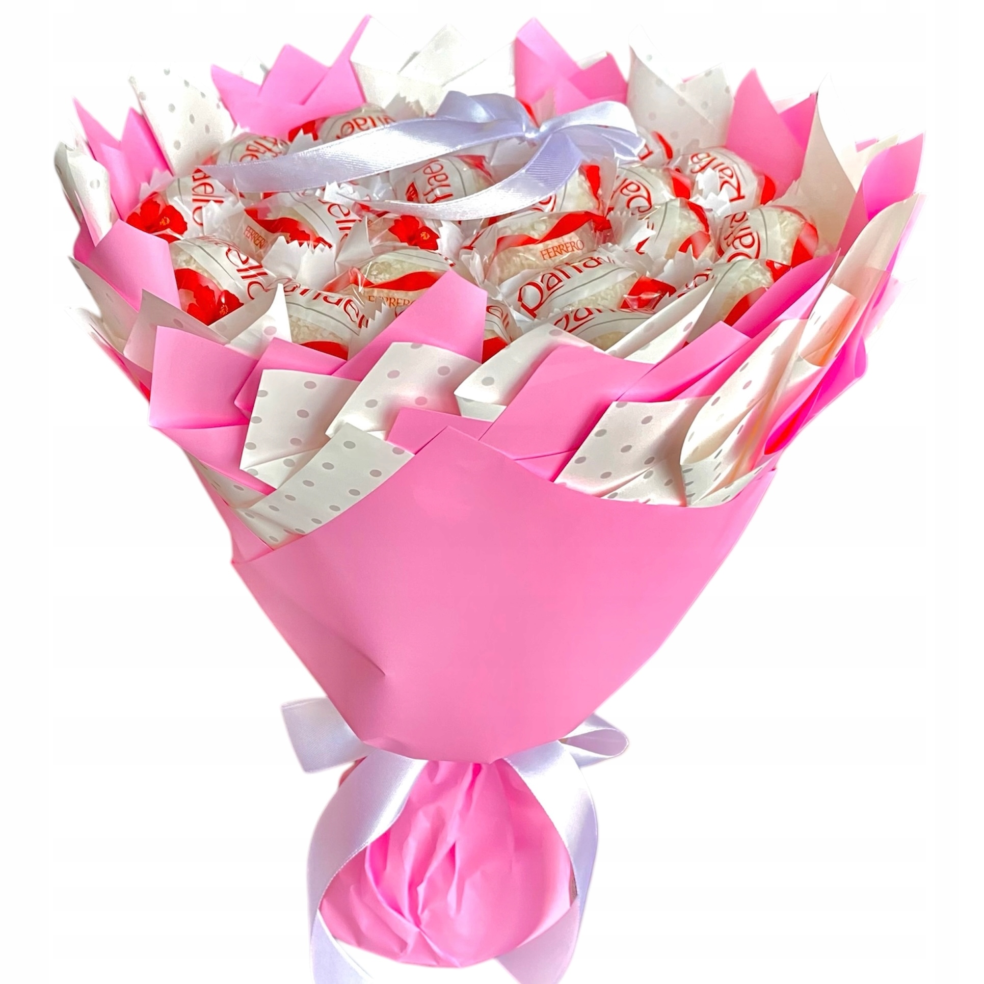 Słodki bukiet Raffaello dla córki siostry dziewczynki Baby Shower