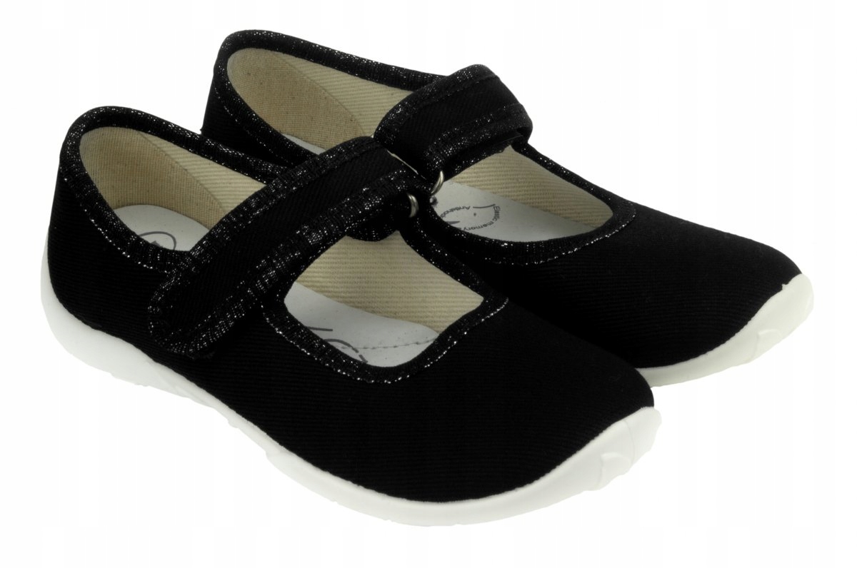 REN-BUT 33-415_P-0973 kapcie baleriny czarne r.26