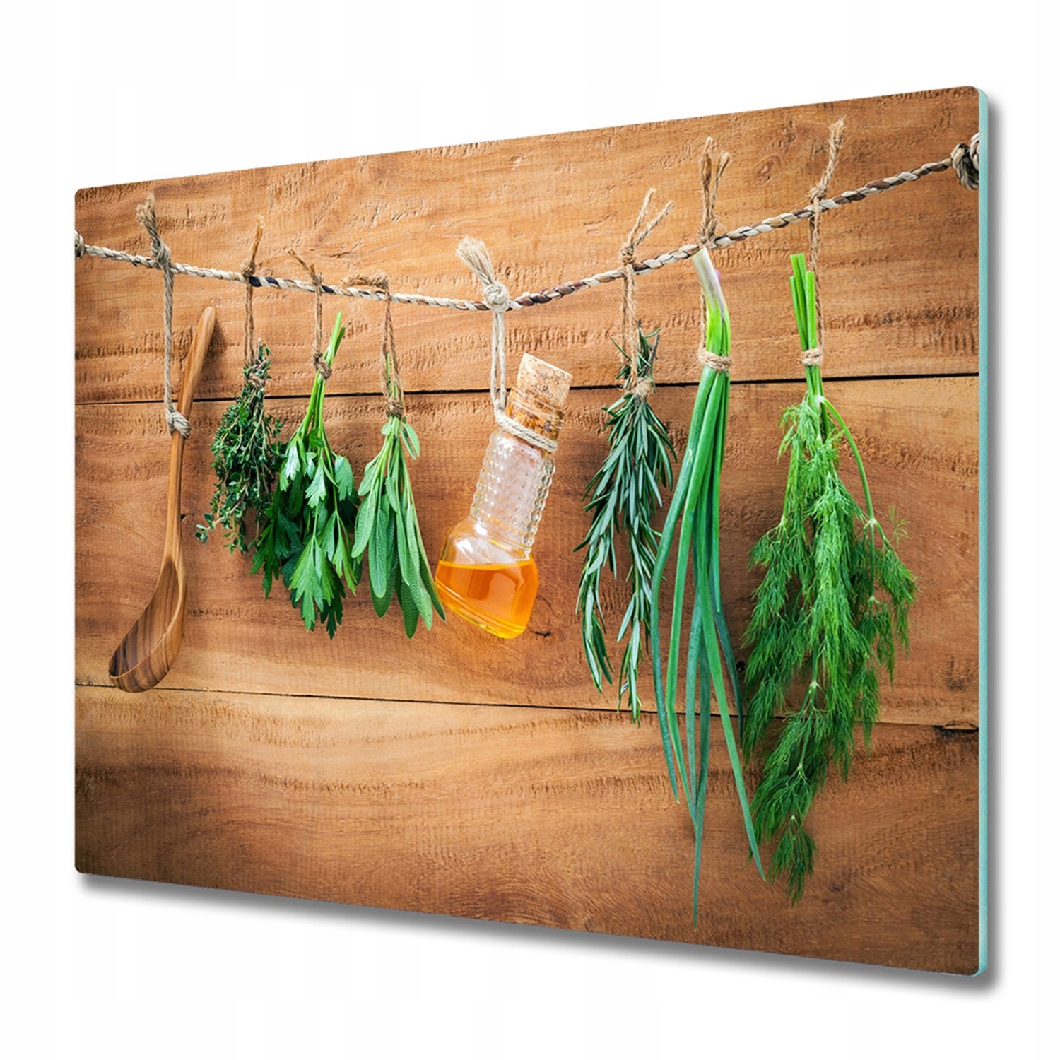 

Szklana płyta dekor na kuchenkę Zioła susz 60x52