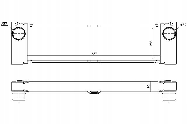 NISSENS INTERCOOLER MERCEDES VIANO CDI 2.2 (W639)
