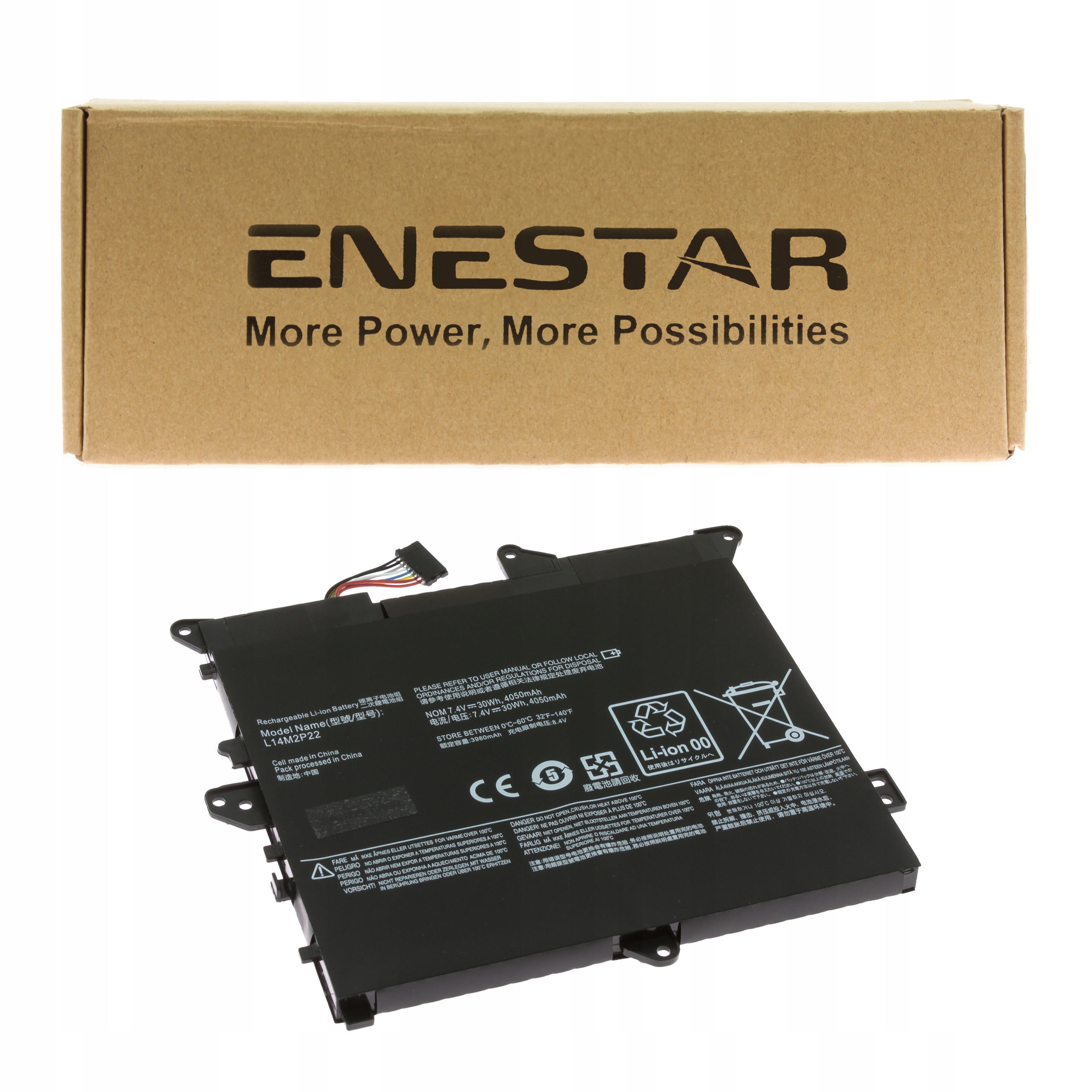 Prémiová baterie pro Lenovo L14M2P22 Flex 3-1120 Yoga 300 300-11IBR 300-11IBY